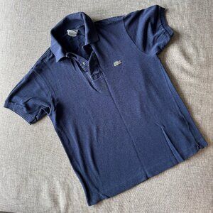 Lacoste Men's Polo in Navy Blue, Size Small, 100% Cotton